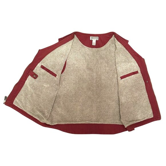 Duluth Trading Men's Iron Range Fire Hose Sherpa Canvas Chore Vest Size 2XL - Picture 6 of 15